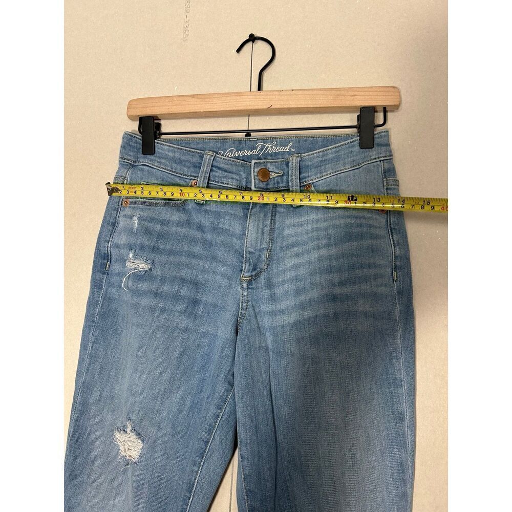 Universal Thread Jeans Women's Size 25 R Distressed High Rise Skinny Blue Denim - Picture 2 of 5